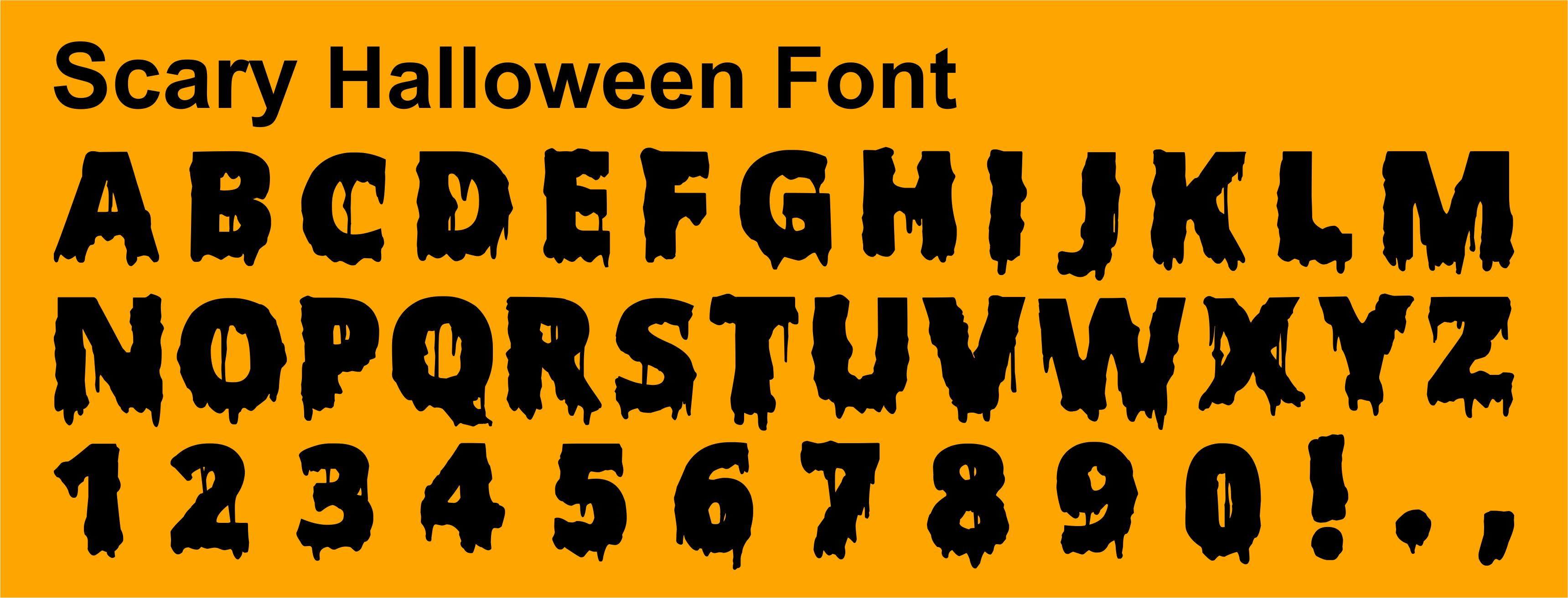 Halloween Font Instant download