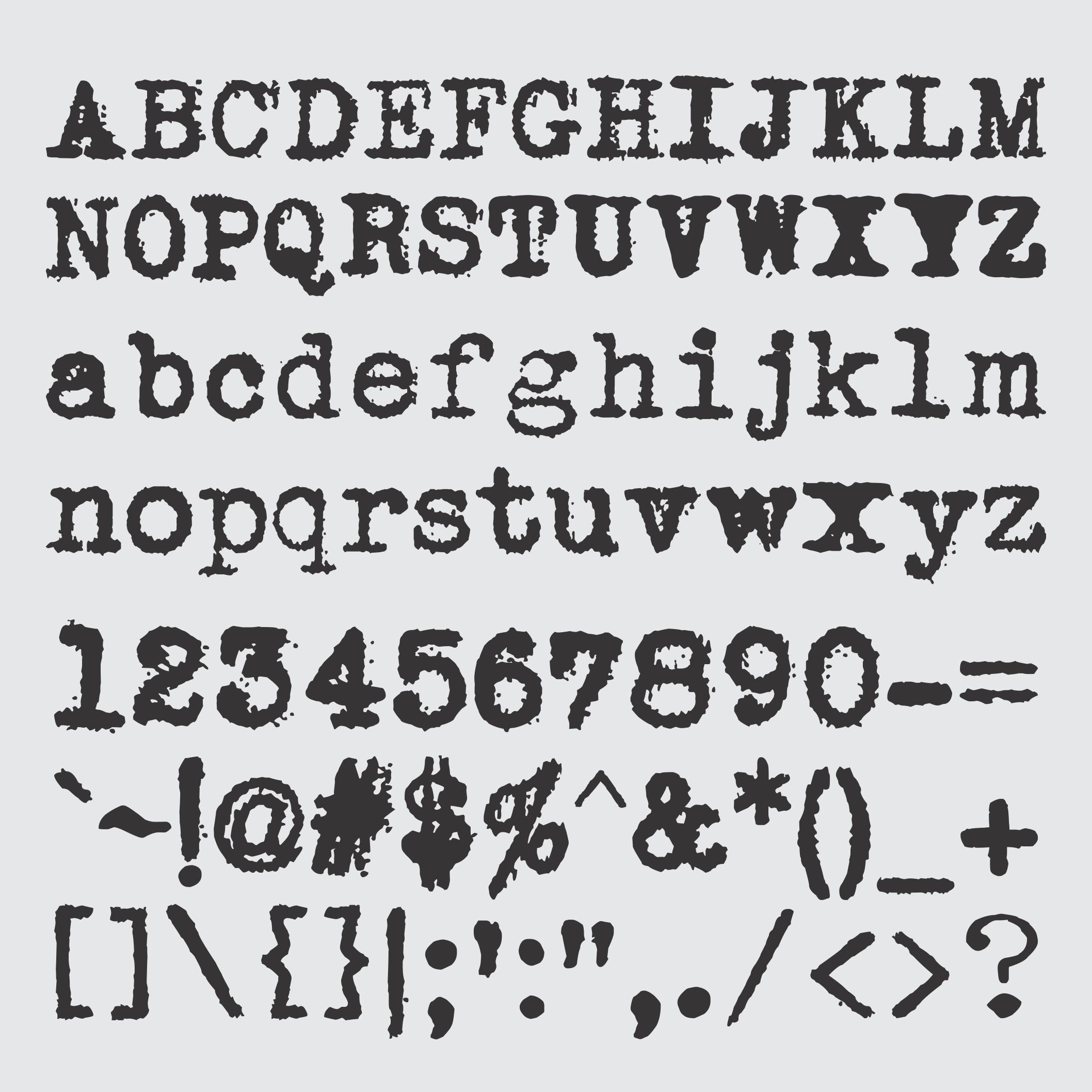 Typewriter Font Z at Debra Timmons blog